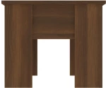 vidaXL Τραπεζάκι Σαλονιού Καφέ Δρυς 79x49x41 εκ. Επεξεργασμένο Ξύλο N/A Καφέ