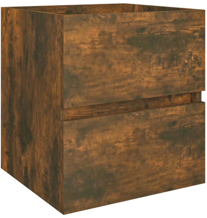 vidaXL Ντουλάπι Νιπτήρα Καπνιστή Δρυς 41 x 38,5 x 45 εκ. Επεξεργ. Ξύλο N/A Καφέ