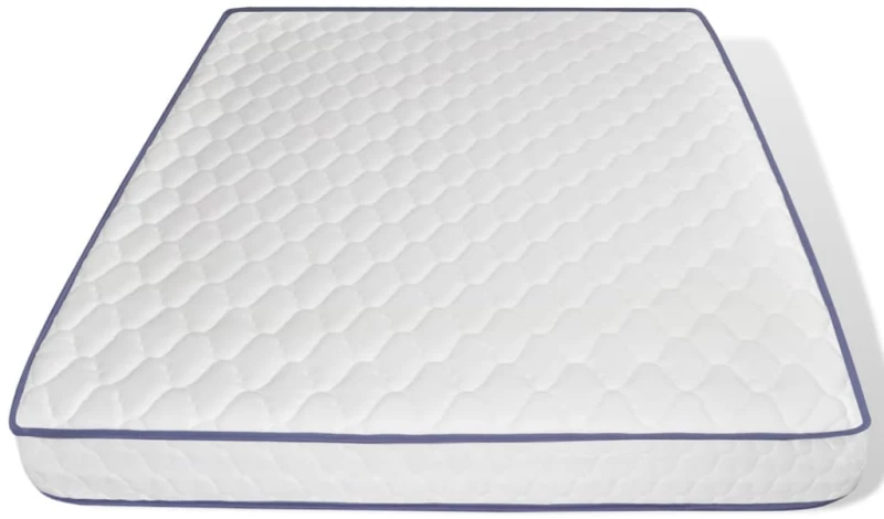 vidaXL Στρώμα Αφρού Μνήμης 200 x 160 x 17 εκ. 160 x 200 cm Λευκό