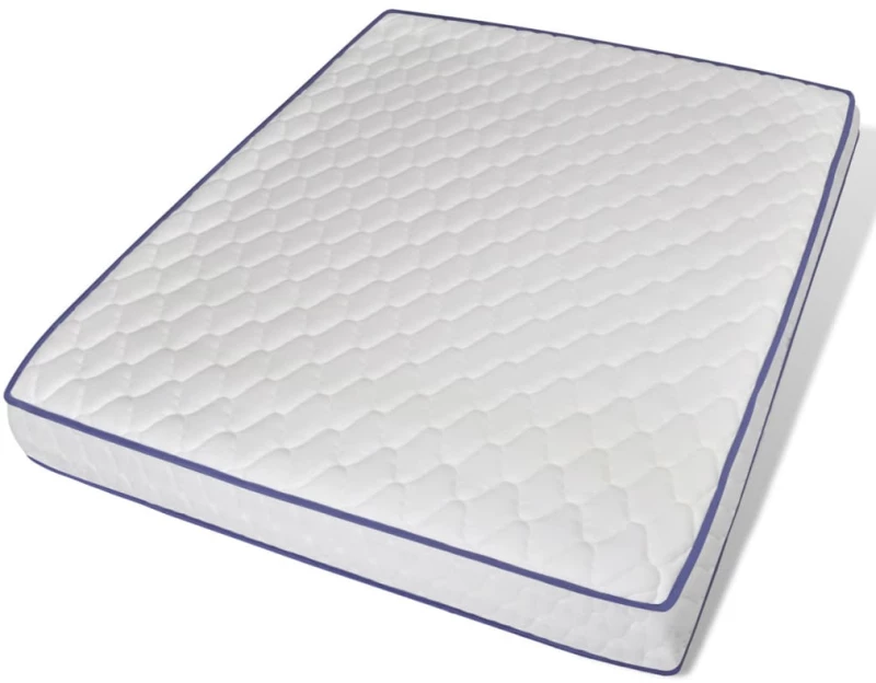 vidaXL Στρώμα Αφρού Μνήμης 200 x 160 x 17 εκ. 160 x 200 cm Λευκό