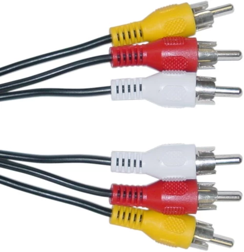 POWERTECH καλώδιο 3x RCA σε 3x RCA CAB-R004, 1.5m, μαύρο