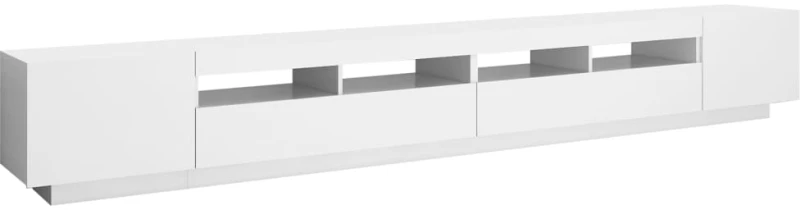 vidaXL Έπιπλο Τηλεόρασης με LED Λευκό 200 x 35 x 40 εκ. N/A Λευκό