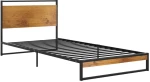 vidaXL Πλαίσιο Κρεβατιού 100 x 200 εκ. Μεταλλικό 100 x 200 cm Μαύρο