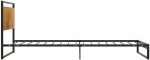 vidaXL Πλαίσιο Κρεβατιού 100 x 200 εκ. Μεταλλικό 100 x 200 cm Μαύρο