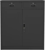 vidaXL Ντουλάπα Γραφείου Ανθρακί 90 x 40 x 102 εκ. Ατσάλινη N/A Ανθρακί