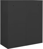vidaXL Ντουλάπα Γραφείου Ανθρακί 90 x 40 x 102 εκ. Ατσάλινη N/A Ανθρακί
