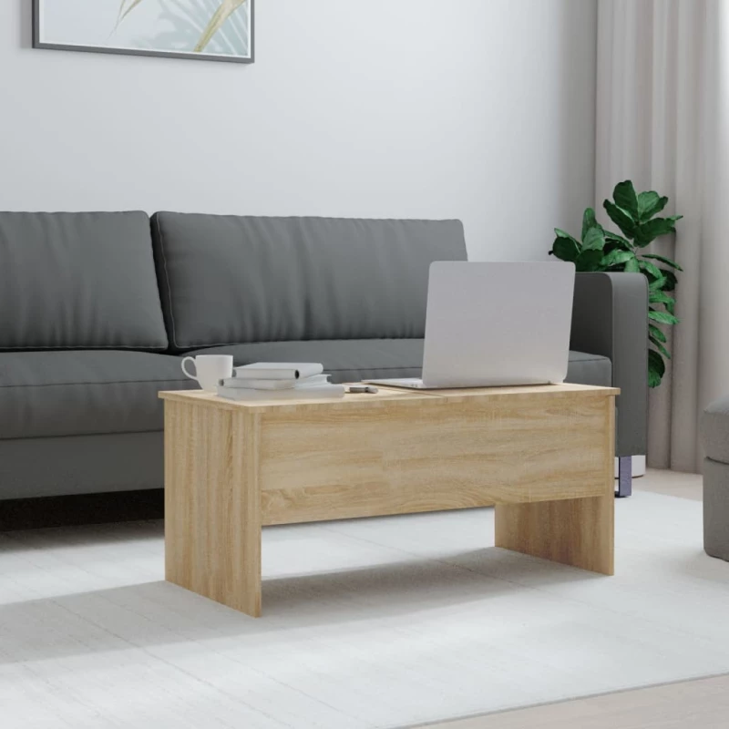 vidaXL Τραπεζάκι Σαλονιού Sonoma Δρυς 102x50,5x46,5 εκ. Επεξεργ. Ξύλο N/A