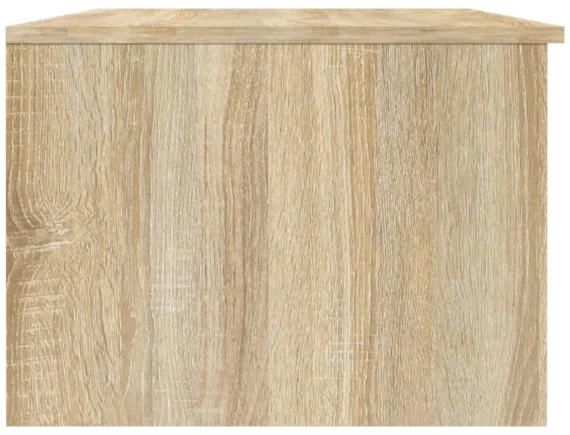 vidaXL Τραπεζάκι Σαλονιού Λευκό & Sonoma Δρυς 102x50x36 εκ. Επεξ. Ξύλο N/A Μπεζ