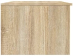 vidaXL Τραπεζάκι Σαλονιού Λευκό & Sonoma Δρυς 102x50x36 εκ. Επεξ. Ξύλο N/A Μπεζ