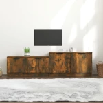 vidaXL Έπιπλο Τηλεόρασης Καπνιστή Δρυς 158,5x36x45 εκ. Επεξεργ. Ξύλο N/A Καφέ