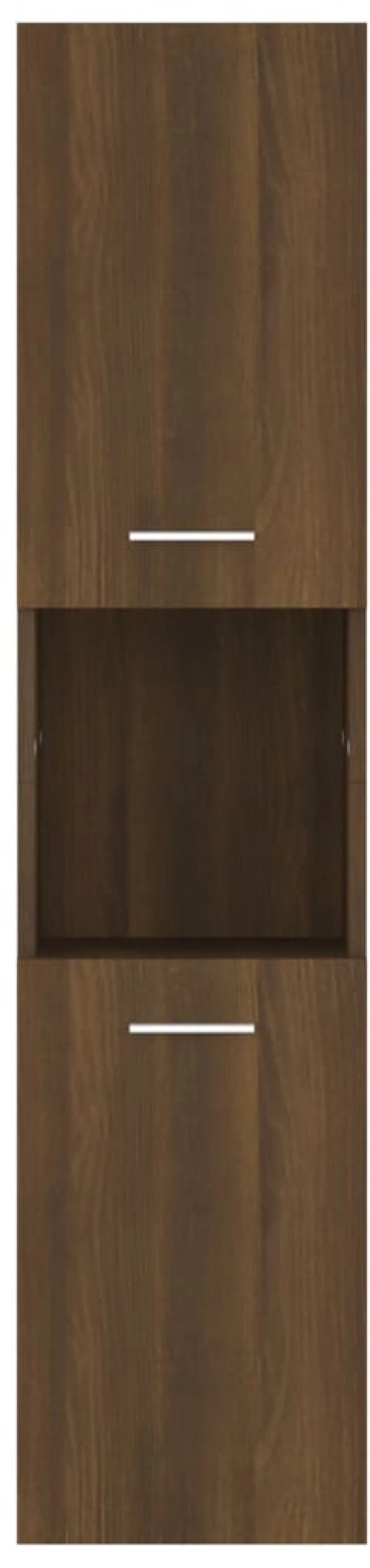vidaXL Ντουλάπι Μπάνιου Καφέ Δρυς 30x30x130 εκ. Επεξεργασμένο Ξύλο N/A Καφέ