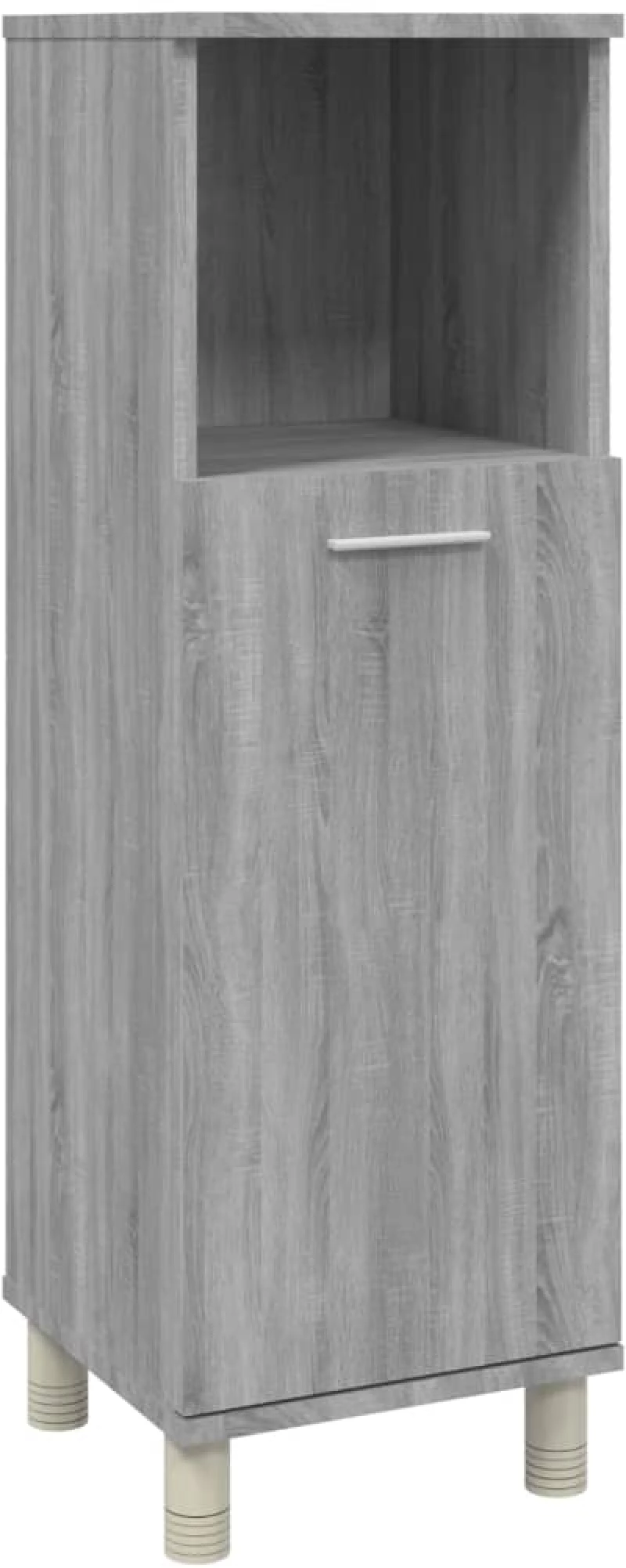 vidaXL Ντουλάπι Μπάνιου Γκρι Sonoma 30x30x95 εκ. Επεξεργασμένο Ξύλο N/A Γκρι