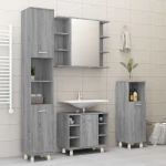 vidaXL Ντουλάπι Μπάνιου Γκρι Sonoma 30x30x95 εκ. Επεξεργασμένο Ξύλο N/A Γκρι