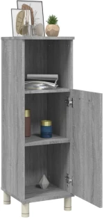 vidaXL Ντουλάπι Μπάνιου Γκρι Sonoma 30x30x95 εκ. Επεξεργασμένο Ξύλο N/A Γκρι