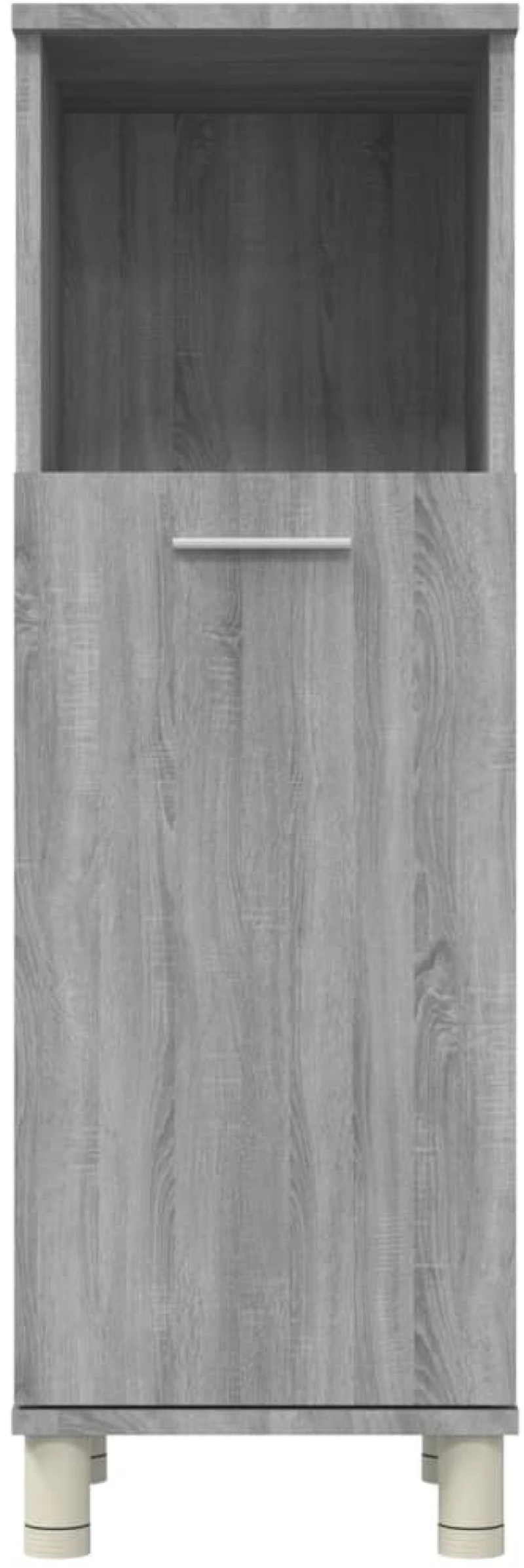 vidaXL Ντουλάπι Μπάνιου Γκρι Sonoma 30x30x95 εκ. Επεξεργασμένο Ξύλο N/A Γκρι