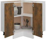 vidaXL Ντουλάπι Κουζίνας Καπνιστή Δρυς 75,5x75,5x80,5εκ. Επεξεργ. Ξύλο  Καφέ