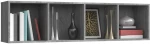 vidaXL Βιβλιοθήκη/Έπιπλο Τηλεόρασης Γκρι sonoma 143x30x36εκ Επεξ. Ξύλο N/A Γκρι