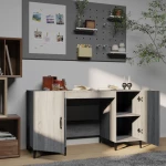 vidaXL Γραφείο Γκρι Sonoma 140x50x75 εκ. από Επεξεργασμένο Ξύλο N/A Γκρι