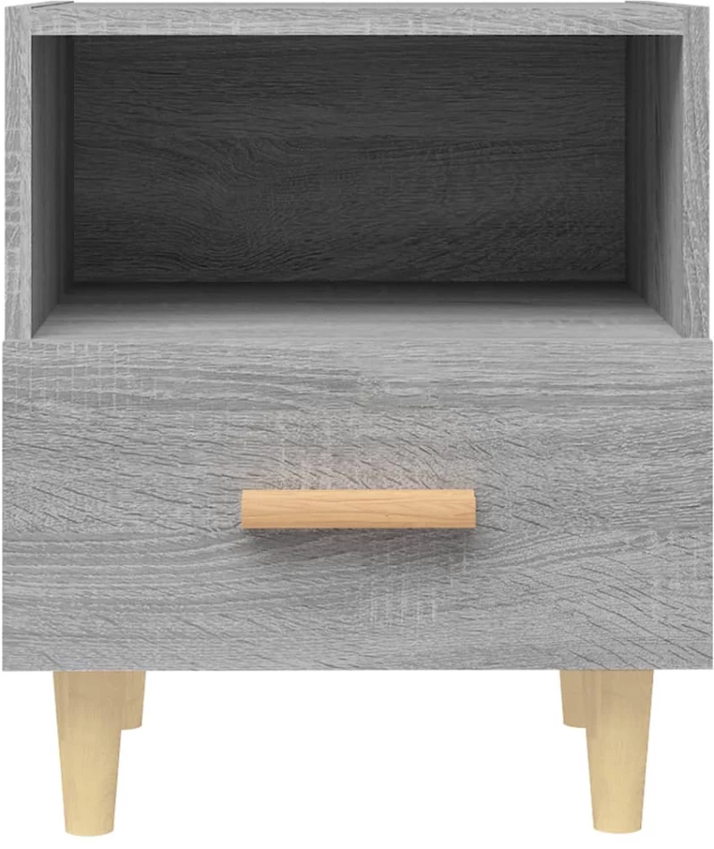 vidaXL Κομοδίνο Γκρι Sonoma 40 x 35 x 47 εκ. N/A Γκρι