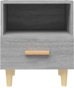 vidaXL Κομοδίνο Γκρι Sonoma 40 x 35 x 47 εκ. N/A Γκρι