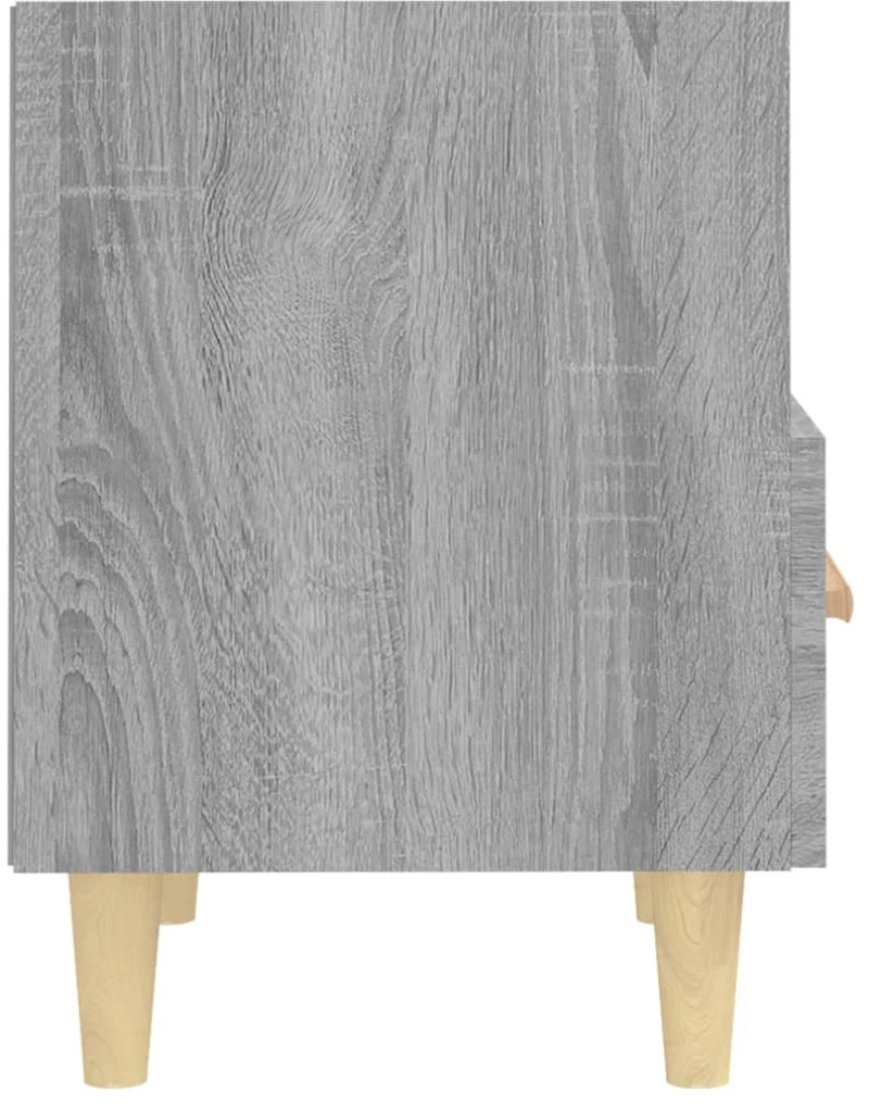 vidaXL Κομοδίνο Γκρι Sonoma 40 x 35 x 47 εκ. N/A Γκρι