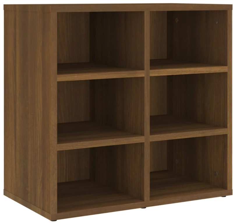 vidaXL Παπουτσοθήκη 2 τεμ. Καφέ Δρυς 52,5 x 30 x 50 εκ. N/A Καφέ