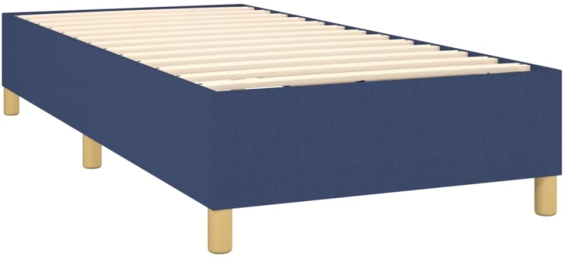 vidaXL Πλαίσιο Κρεβατιού Boxspring Μπλε 90x190 εκ. Υφασμάτινο 90 x 190 cm Μπλε