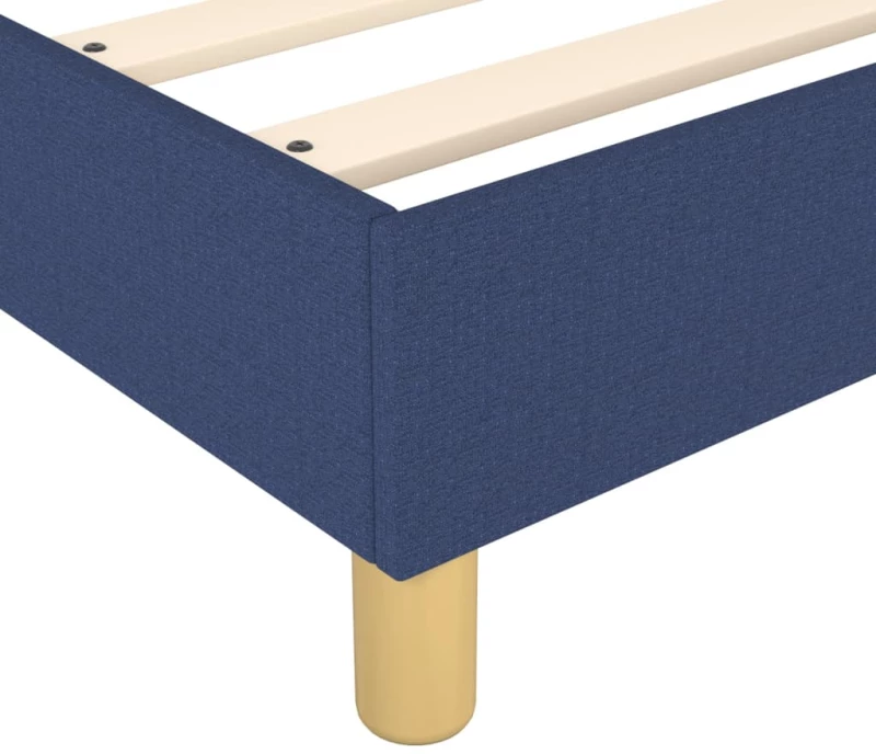 vidaXL Πλαίσιο Κρεβατιού Boxspring Μπλε 90x190 εκ. Υφασμάτινο 90 x 190 cm Μπλε