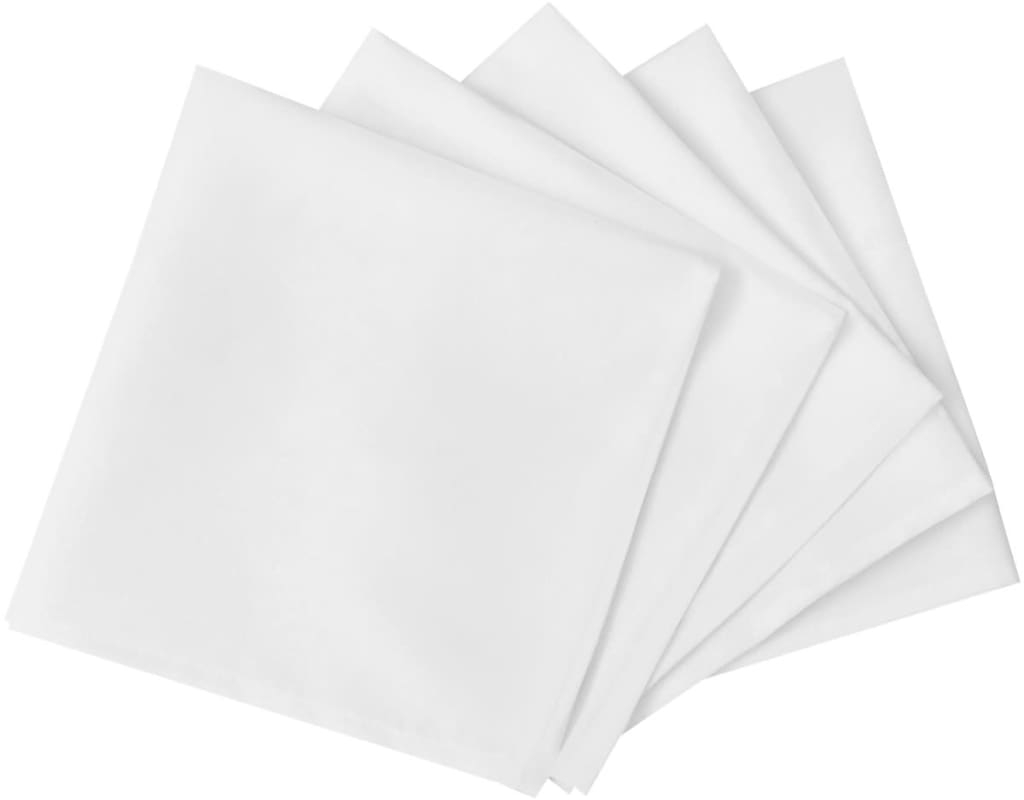 Πετσέτες Φαγητού 25 τεμ. Λευκές 50 x 50 εκ. 50x50cm Λευκό