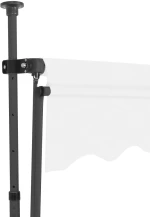 vidaXL Τέντα Συρόμενη Χειροκίνητη με LED Κρεμ 150 εκ. N/A Κρεμ