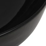 vidaXL Νιπτήρας Στρογγυλός Μαύρος 41,5 x 13,5 εκ. Κεραμικός  Μαύρο