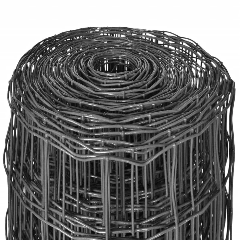 vidaXL Συρματόπλεγμα Γκρι 10 x 1 μ. Ατσάλινο N/A Γκρι