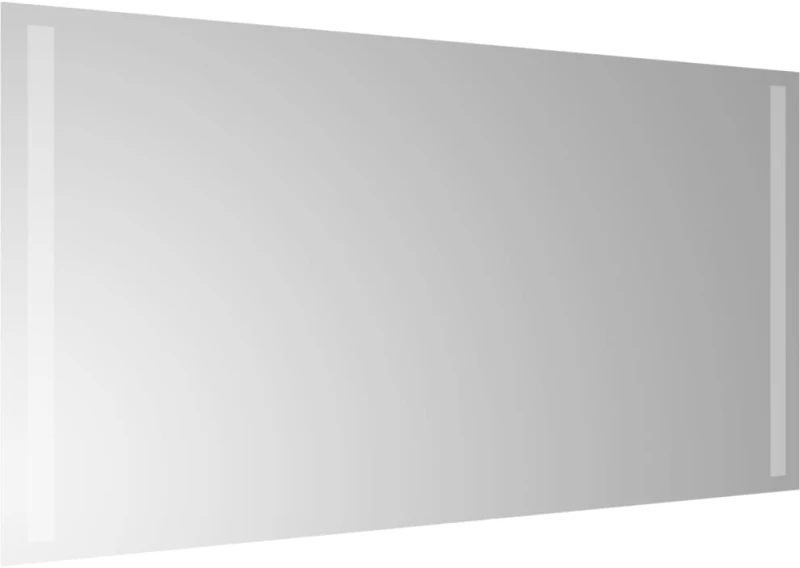 vidaXL Καθρέφτης Μπάνιου με LED 80x40 εκ. 80 x 40 cm Διαφανές