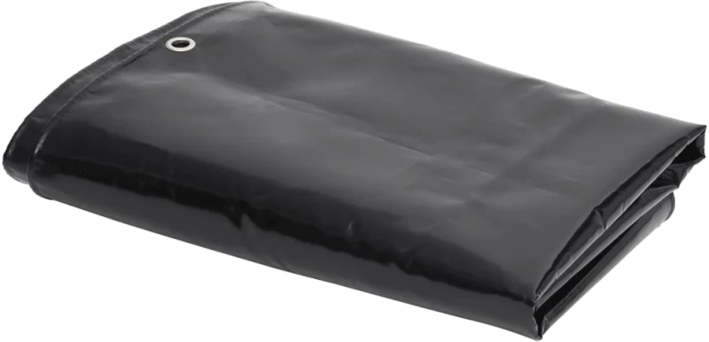 vidaXL Μουσαμάς Μαύρος 650 γρ./μ.² 3,5 x 5 μ. 3.5 x 5 m Μαύρο