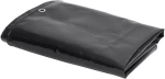 vidaXL Μουσαμάς Μαύρος 650 γρ./μ.² 3,5 x 5 μ. 3.5 x 5 m Μαύρο