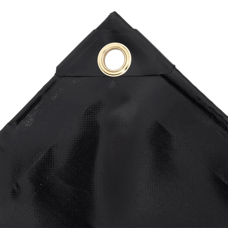 vidaXL Μουσαμάς Μαύρος 650 γρ./μ.² 3,5 x 5 μ. 3.5 x 5 m Μαύρο
