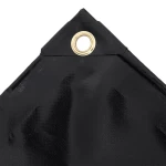 vidaXL Μουσαμάς Μαύρος 650 γρ./μ.² 3,5 x 5 μ. 3.5 x 5 m Μαύρο