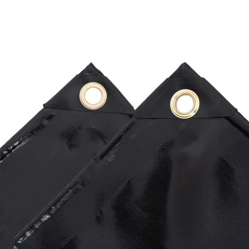 vidaXL Μουσαμάς Μαύρος 650 γρ./μ.² 3,5 x 5 μ. 3.5 x 5 m Μαύρο
