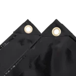 vidaXL Μουσαμάς Μαύρος 650 γρ./μ.² 3,5 x 5 μ. 3.5 x 5 m Μαύρο
