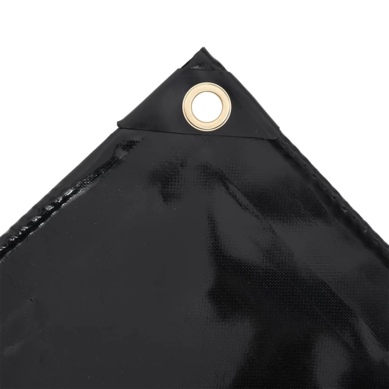 vidaXL Μουσαμάς Μαύρος 650 γρ./μ.² 3,5 x 5 μ. 3.5 x 5 m Μαύρο