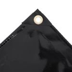 vidaXL Μουσαμάς Μαύρος 650 γρ./μ.² 3,5 x 5 μ. 3.5 x 5 m Μαύρο