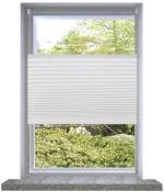 Πλισέ στόρι σκίασης 90x100cm Λευκό 90 x 100 cm Λευκό