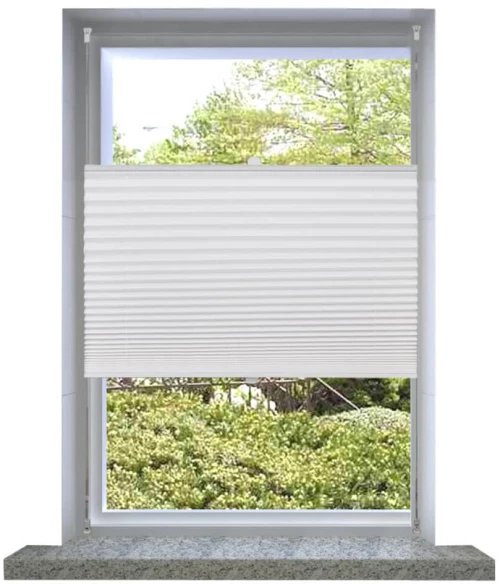 Πλισέ στόρι σκίασης 80x200cm Λευκό 80 x 200 cm Λευκό