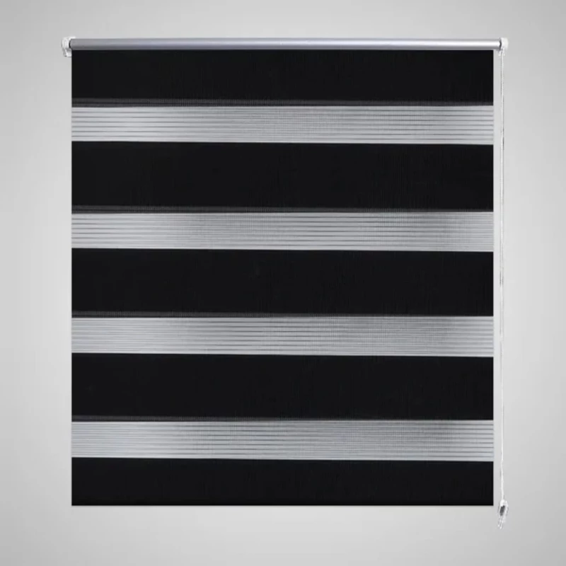 Σύστημα Σκίασης Ρόλερ Zebra Μαύρο 80 x 150 εκ. 80 x 150 cm Μαύρο