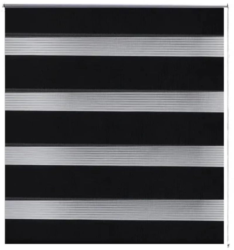 Σύστημα Σκίασης Ρόλερ Zebra Μαύρο 80 x 150 εκ. 80 x 150 cm Μαύρο