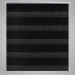 Σύστημα Σκίασης Ρόλερ Zebra Μαύρο 80 x 150 εκ. 80 x 150 cm Μαύρο
