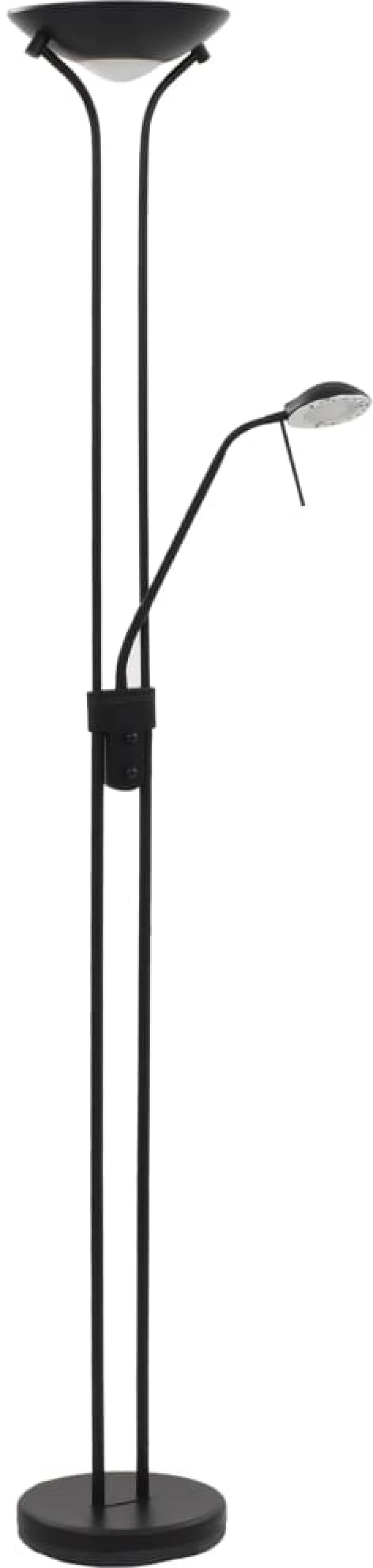 vidaXL Φωτιστικό Δαπέδου Ρυθμιζόμενο LED 23 W N/A Μαύρο