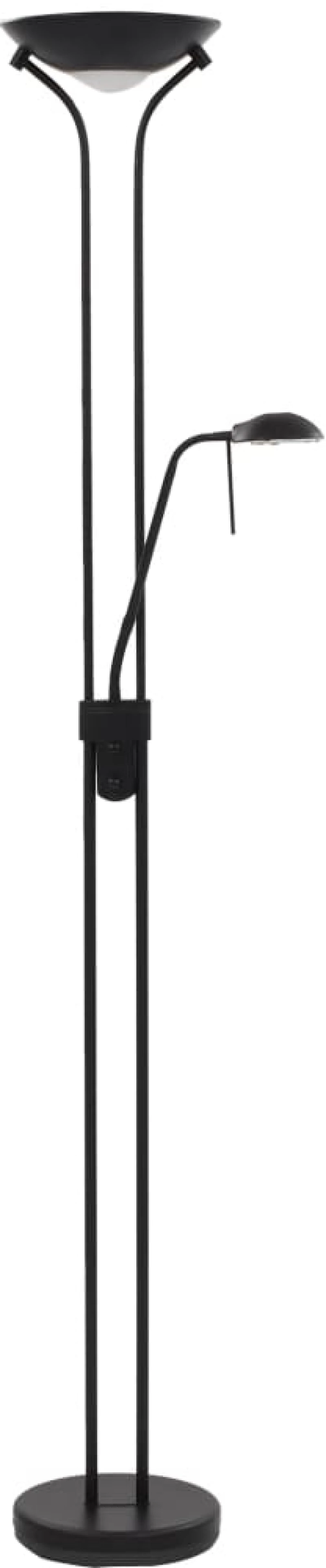 vidaXL Φωτιστικό Δαπέδου Ρυθμιζόμενο LED 23 W N/A Μαύρο