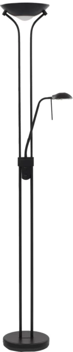 vidaXL Φωτιστικό Δαπέδου Ρυθμιζόμενο LED 23 W N/A Μαύρο