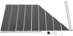 vidaXL Σετ Πάνελ Περίφραξης Μαύρο 965 x (105-186) εκ. από WPC N/A Μαύρο